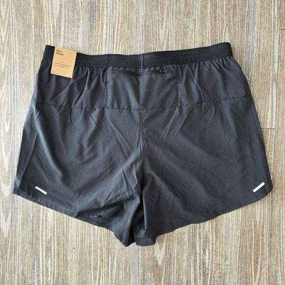 Nike Stride 7" 2-in1 Running Shorts Lined Black Grey Men's Large L CJ5471-010 - Picture 5 of 8